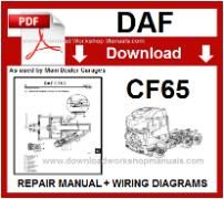 Daf  CF65 Service Repair Workshop Manual download